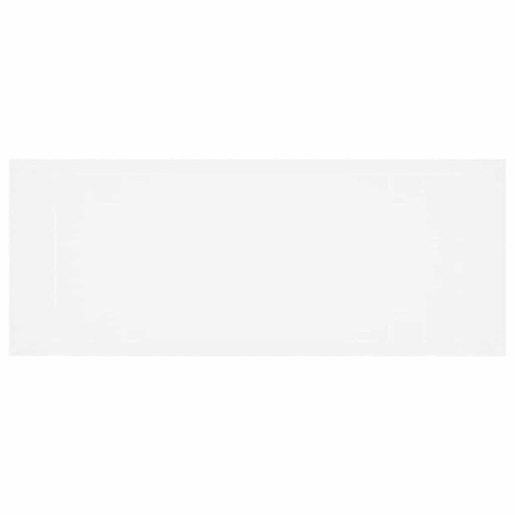 Garden Dining Table White 250 x 100 x 73 cm Poly Rattan