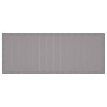 Garden Dining Table Light grey 250 x 100 x 73 cm Poly Rattan