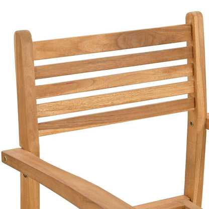 Garden Stacking Chairs 4 pcs Brown 55.5 x 55.5 x 90 cm