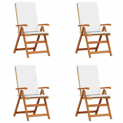 Garden Chair 4 pcs Brown 57 x 71.5 x 104cm Solid Teak wood