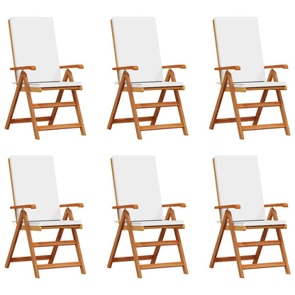 Garden Chair 6 pcs Brown 57 x 71.5 x 104cm Solid Teak wood
