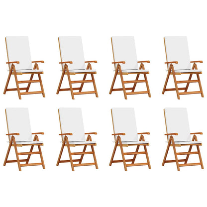 Garden Chair 8 pcs Brown 57 x 71.5 x 104cm Solid Teak wood