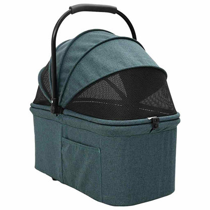 Folding Pet Stroller Green 81 x 47 x 99 cm 600D Oxford fabric