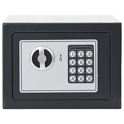 Digital Safe with Lock Dark grey 23 x 17 x 17 cm Steel