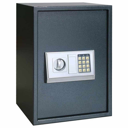 Digital Safe with Lock Dark grey 35 x 31 x 50 cm Steel