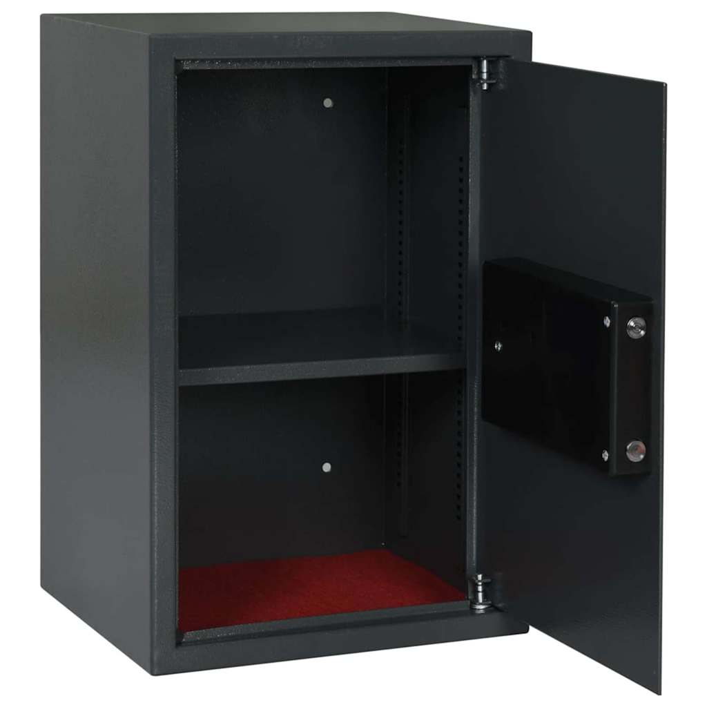 Digital Safe with Lock Dark grey 40 x 35 x 60 cm Steel