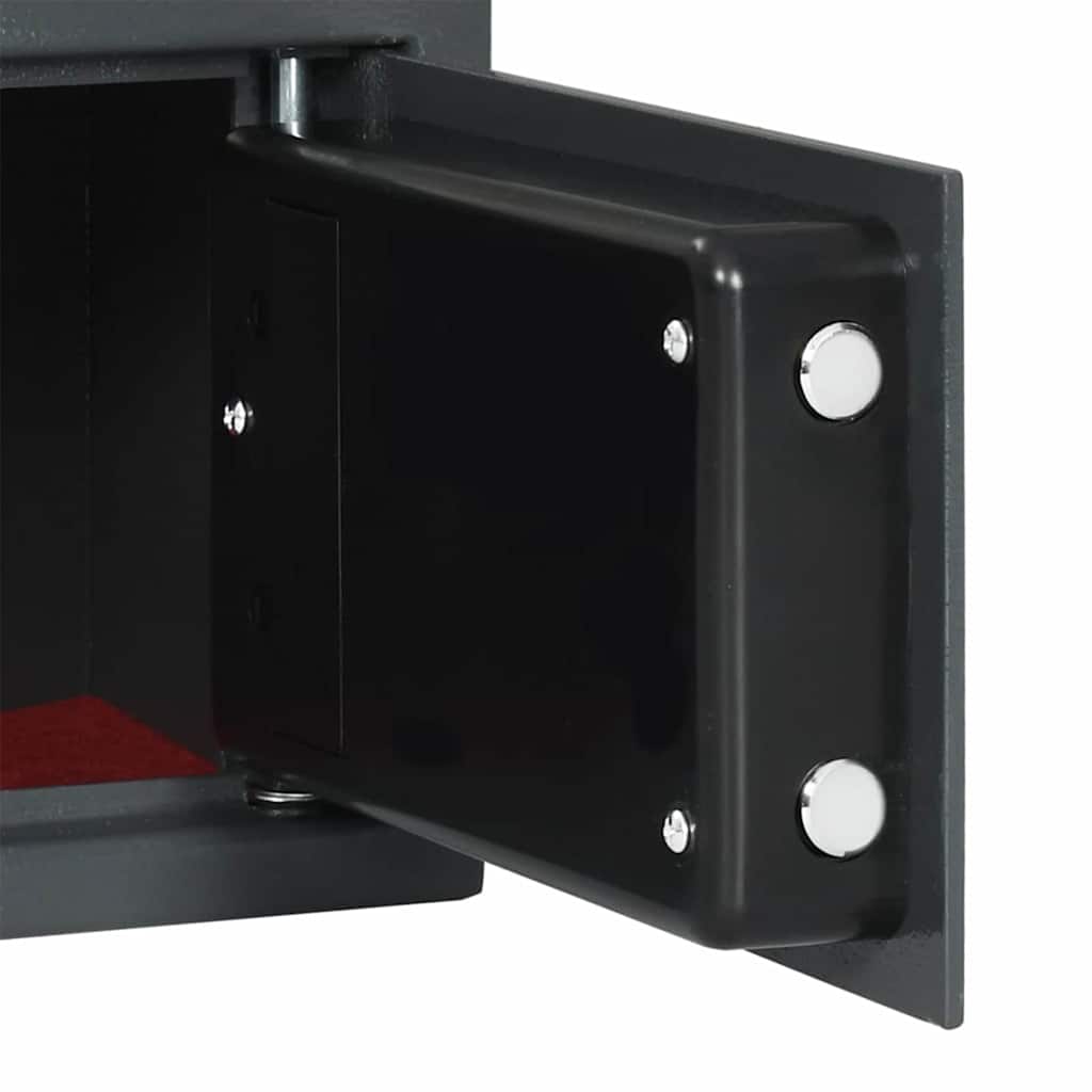Digital Safe with Lock Dark grey 20 x 31 x 20 cm Steel