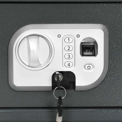 Digital Safe with Lock Dark grey 20 x 31 x 20 cm Steel