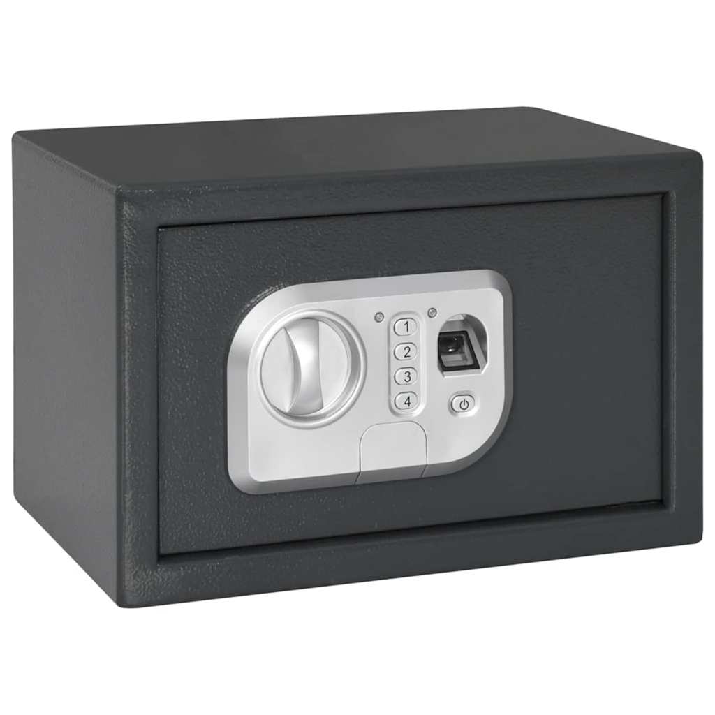 Digital Safe with Lock Dark grey 20 x 31 x 20 cm Steel