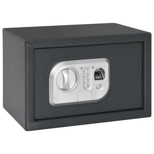 Digital Safe with Lock Dark grey 20 x 31 x 20 cm Steel