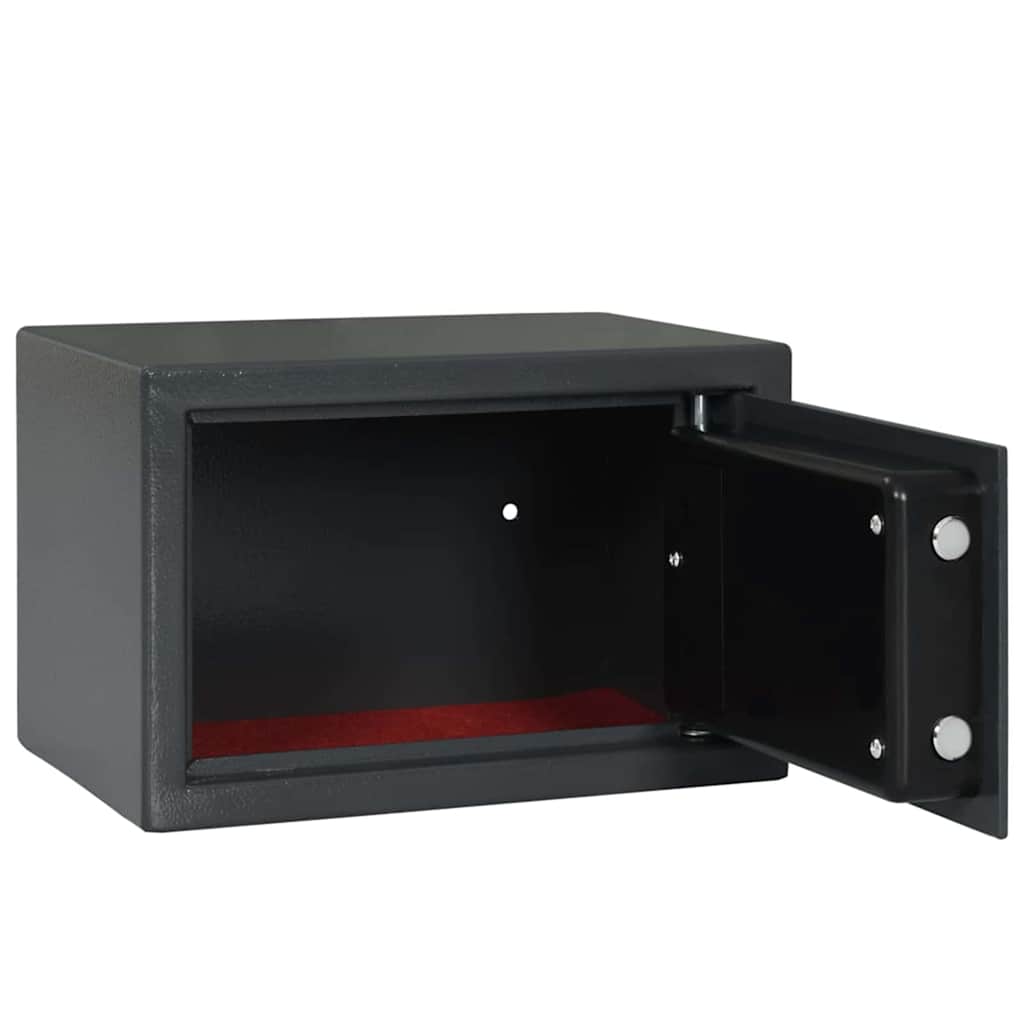 Digital Safe with Lock Dark grey 20 x 31 x 20 cm Steel