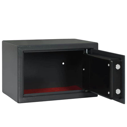 Digital Safe with Lock Dark grey 20 x 31 x 20 cm Steel
