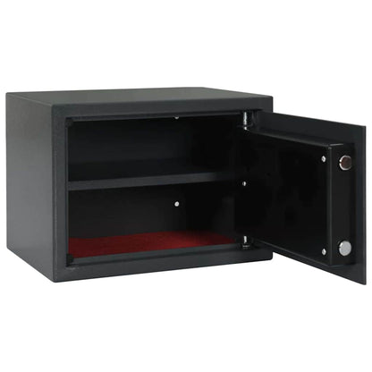 Digital Safe with Lock Dark grey 25 x 35 x 25 cm Steel