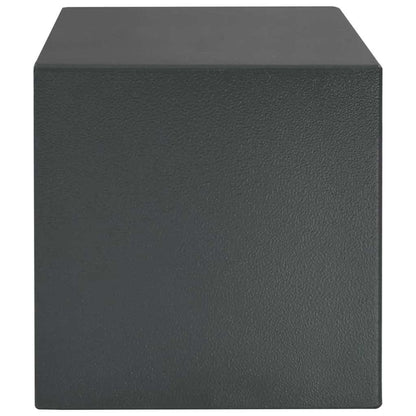 Digital Safe with Lock Dark grey 25 x 35 x 25 cm Steel
