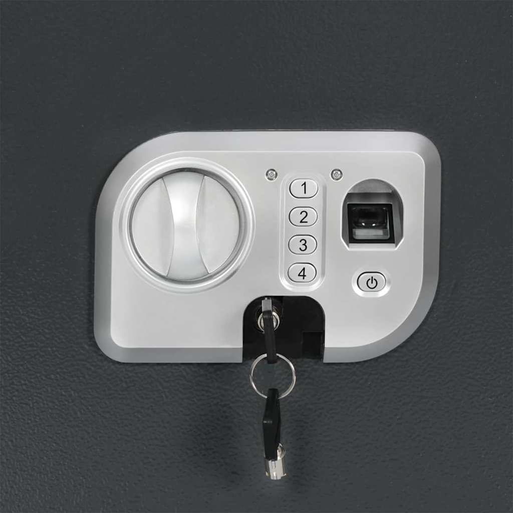Digital Safe with Lock Dark grey 31 x 35 x 50 cm Steel