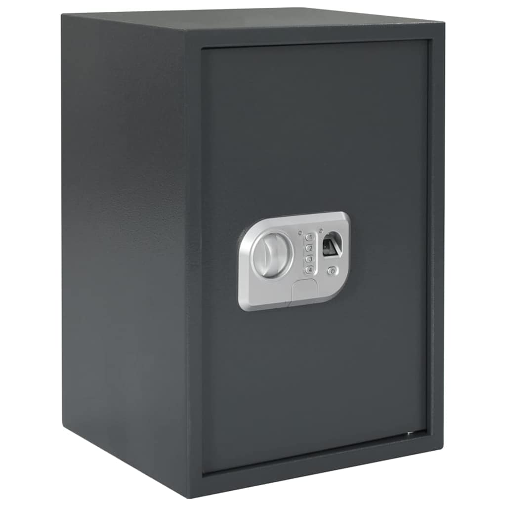 Digital Safe with Lock Dark grey 31 x 35 x 50 cm Steel