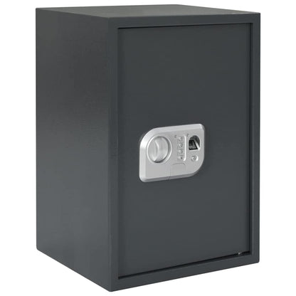 Digital Safe with Lock Dark grey 31 x 35 x 50 cm Steel