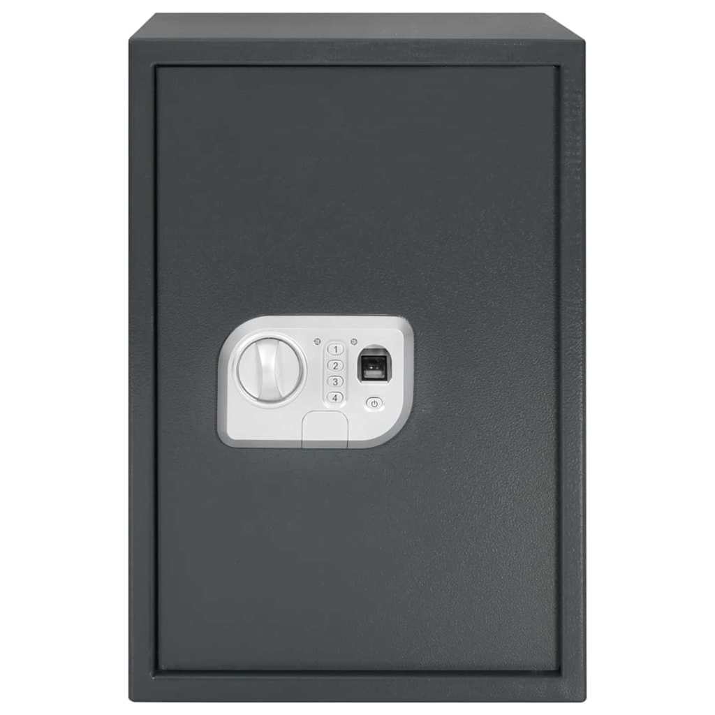 Digital Safe with Lock Dark grey 31 x 35 x 50 cm Steel