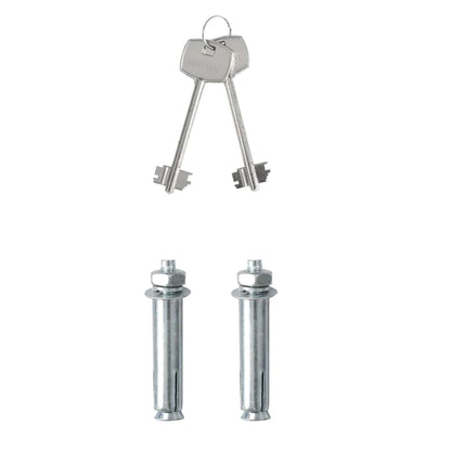 Safe Box with Lock Grey 17 x 23 x 17 cm Steel