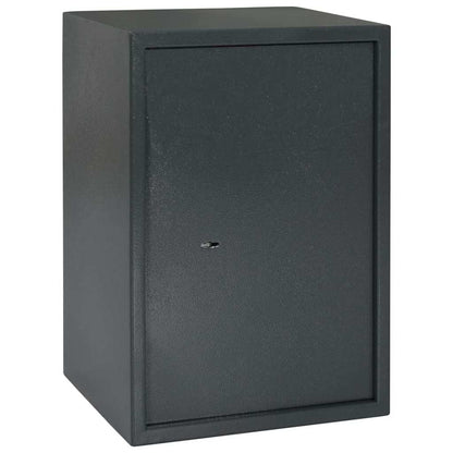 Safe Box with Lock Grey 31 x 35 x 50 cm Steel
