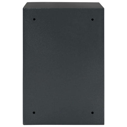 Safe Box with Lock Grey 31 x 35 x 50 cm Steel