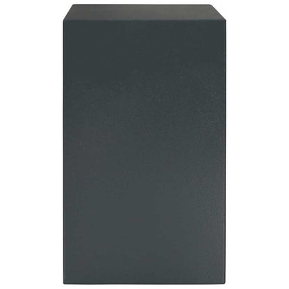 Safe Box with Lock Grey 31 x 35 x 50 cm Steel