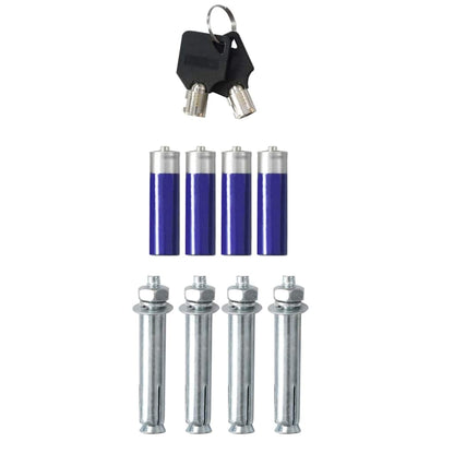 Digital Safe with Lock Dark grey 42 x 37 x 20 cm Steel