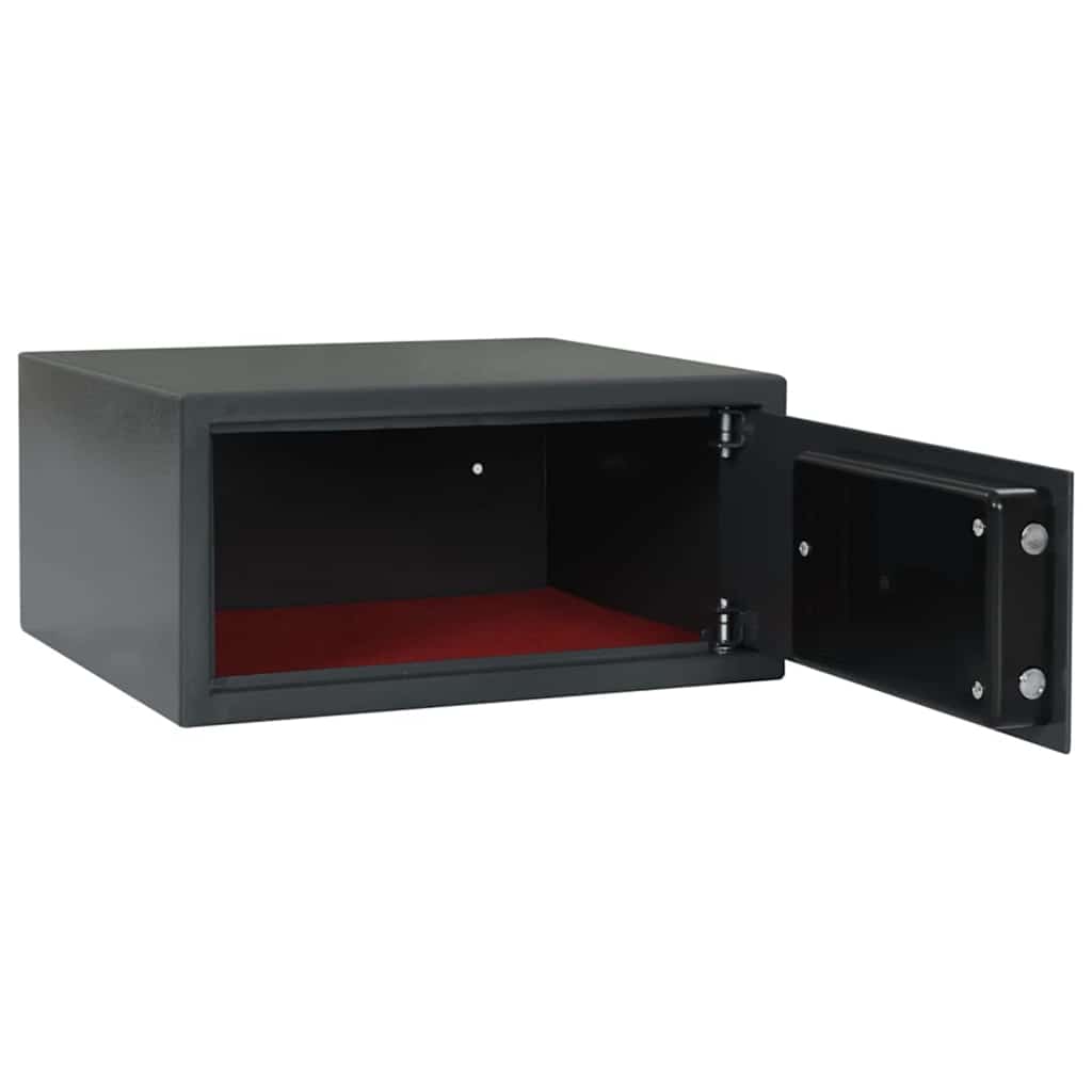 Digital Safe with Lock Dark grey 42 x 37 x 20 cm Steel