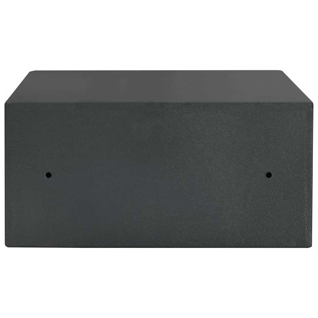 Digital Safe with Lock Dark grey 42 x 37 x 20 cm Steel