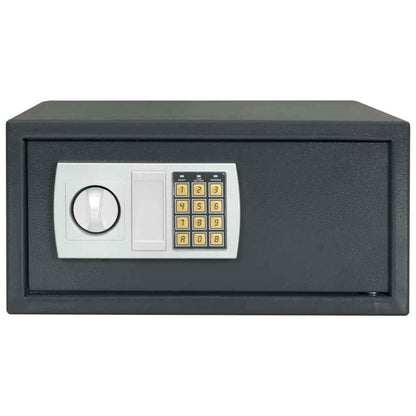 Digital Safe with Lock Dark grey 42 x 37 x 20 cm Steel