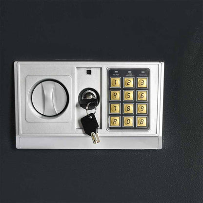 Digital Safe with Lock Dark grey 35 x 31 x 80 cm Steel
