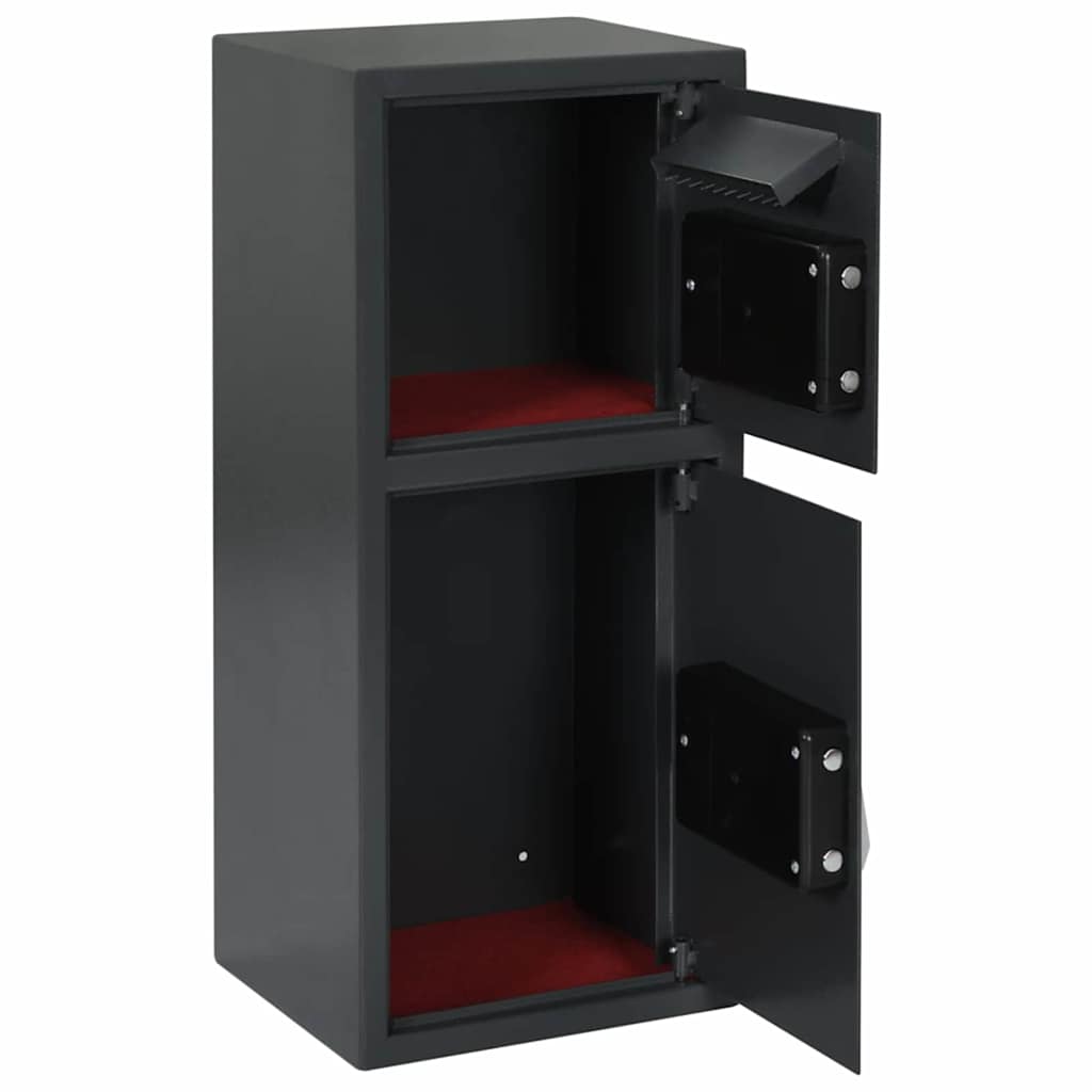 Digital Safe with Lock Dark grey 35 x 31 x 80 cm Steel