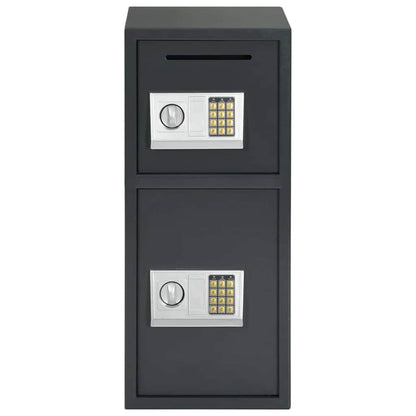 Digital Safe with Lock Dark grey 35 x 31 x 80 cm Steel