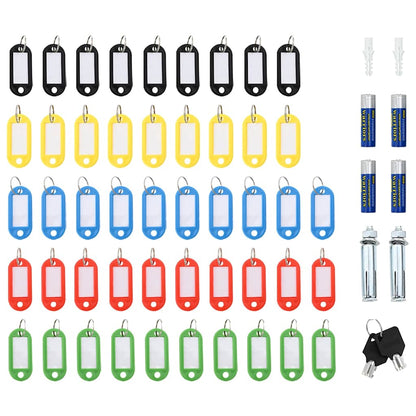 Digital Safe with Lock Grey 30 x 10 x 36.5 cm Steel