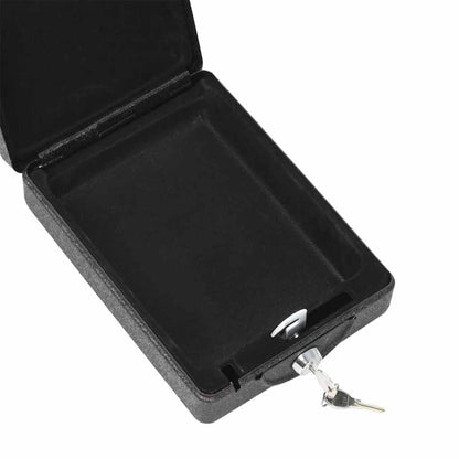 Car Safe with Lock Black 21.8 x 16 x 7 cm Steel