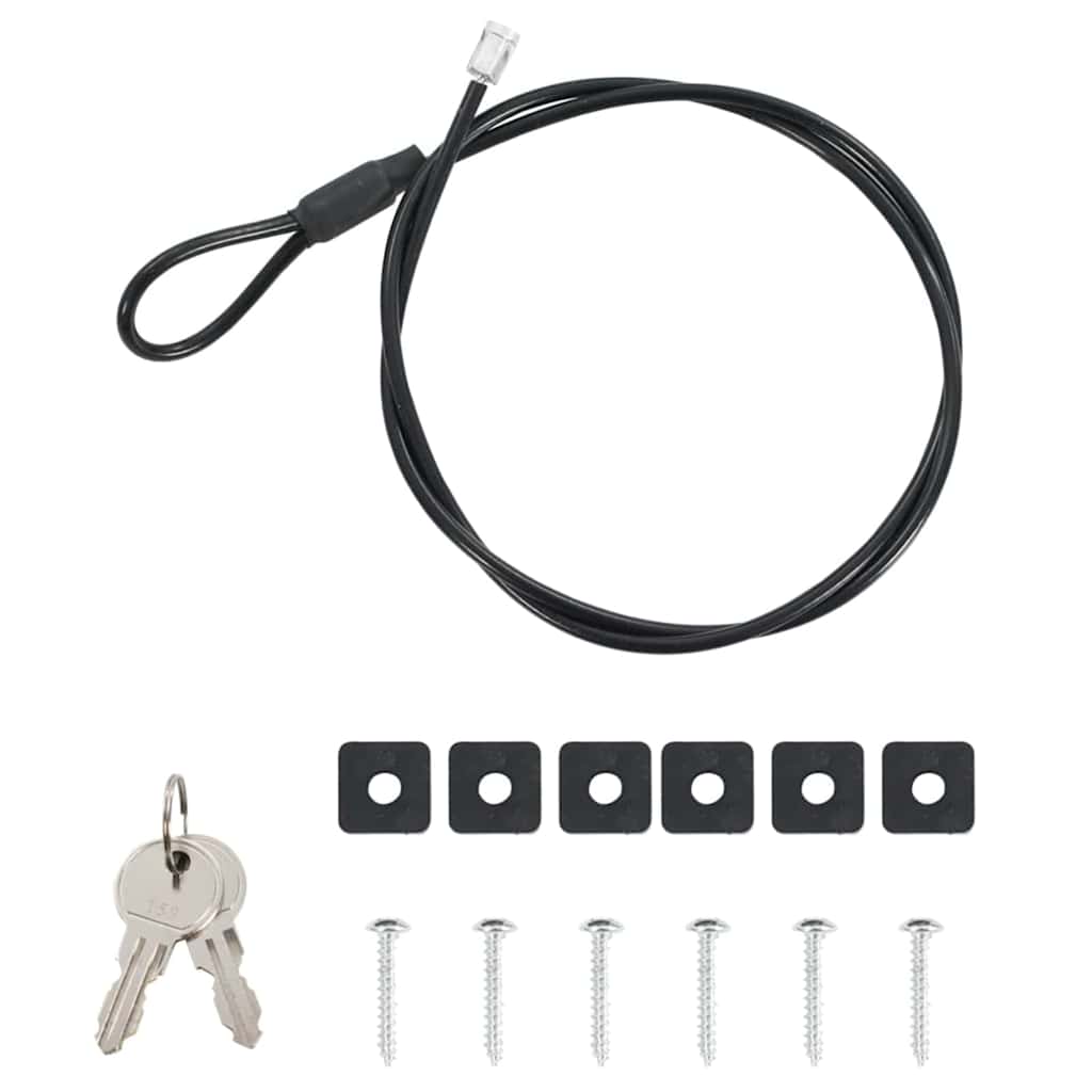 Car Safe with Lock Black 21.8 x 16 x 7 cm Steel