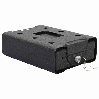Car Safe with Lock Black 21.8 x 16 x 7 cm Steel