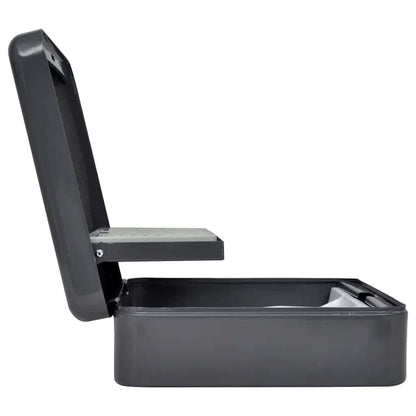 Cash Box with Lock Black 30 x 24 x 9 cm Steel