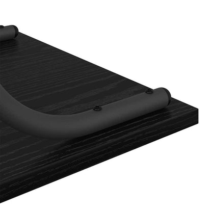 Console Table Black oak 101 x 35 x 80.5 cm Engineered wood