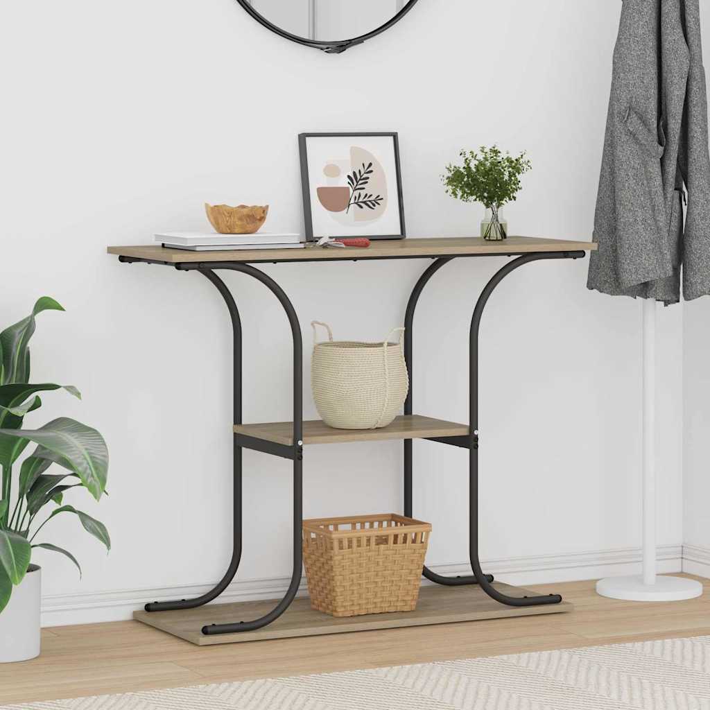 Console Table Sonoma oak 101 x 35 x 80.5 cm Engineered wood