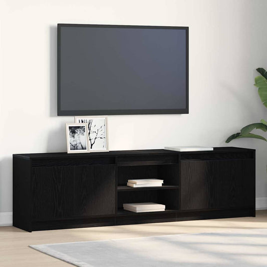 TV Cabinet Black 180 x 34 x 50 cm Engineered wood
