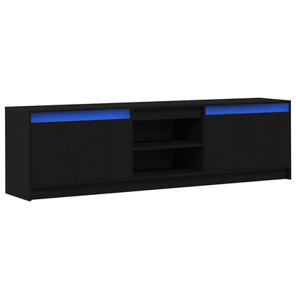 TV Cabinet Black 180 x 34 x 50 cm Engineered wood