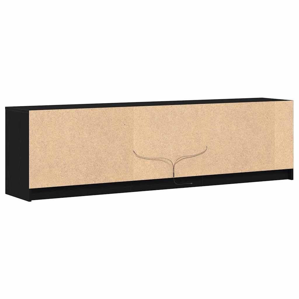 TV Cabinet Black 180 x 34 x 50 cm Engineered wood