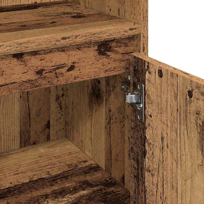Bathroom Furniture Set 3 pcs Old Wood 30 x 30 x 180 cm