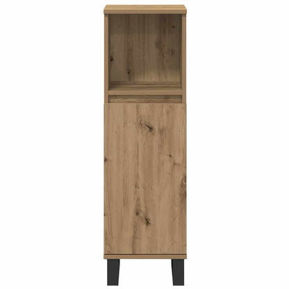 Bathroom Furniture Set with Door 3 pcs Brown 30 x 30 x 180 cm