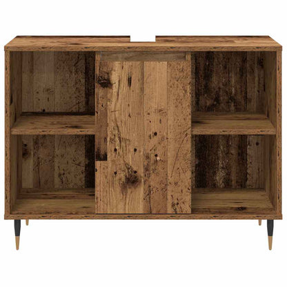 Bathroom Furniture Set 3 pcs Old Wood 30 x 30 x 180 cm