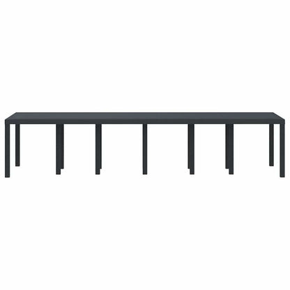 Garden Table Anthracite 350 x 100 x 73 cm Poly Rattan