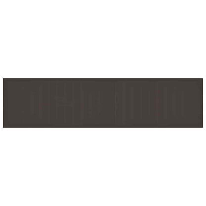 Garden Table Brown 400 x 100 x 73 cm Poly Rattan