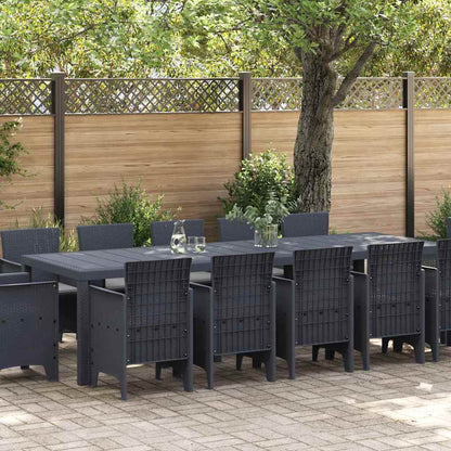 Garden Dining Set with Cushions with Cushion 13 pcs