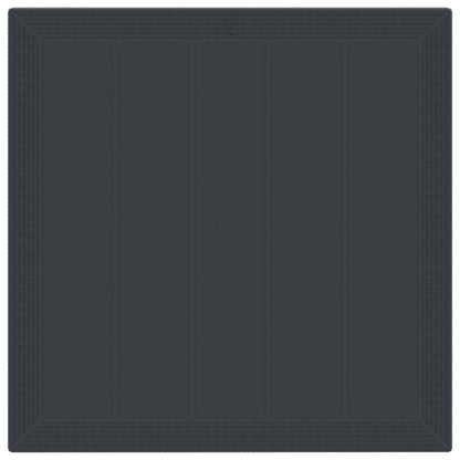 Garden Dining Set 3 pcs Anthracite Polt rattan